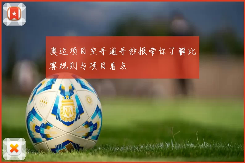 奥运项目空手道手抄报带你了解比赛规则与项目看点