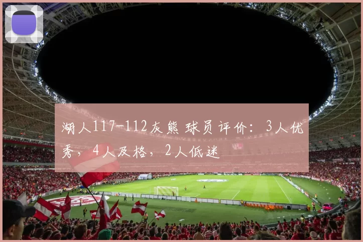 湖人117-112灰熊 球员评价：3人优秀，4人及格，2人低迷